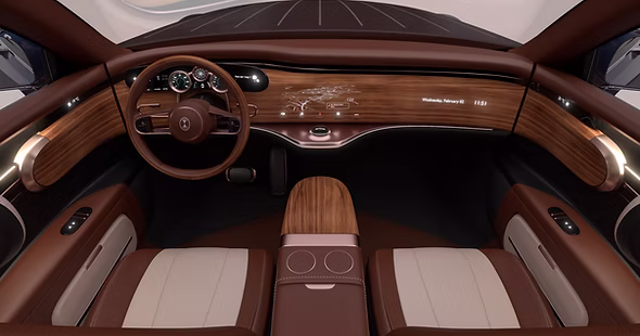 Dacora luxury EV cockpit interior