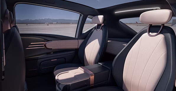 Dacora luxury EV rear seating interior